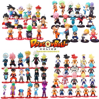 21 Pçs/Set 6-8 Cm Dragon Ball Z DBZ Super Saiyan Goku Frieza Freeza Vegeta Broly Buu Atuin Figura Brinquedos De Presente