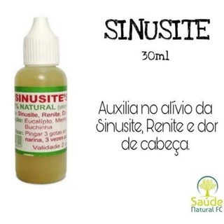 Sinusite 100% Natural Uso Nasal 30 Ml Solução Nasal