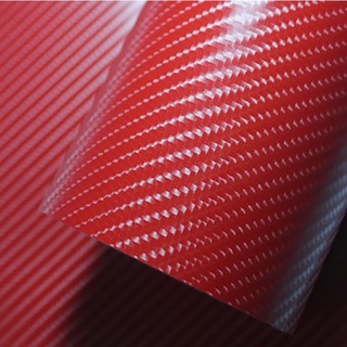 Envelopamento Adesivo Automotivo Carro Moto 4D Fibra De Carbono Vermelho Brilhante Antibolha (1)