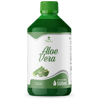 Aloe Vera Pura Extrato Líquido Legítima 100% Babosa 500ml Chá Suco Bebida