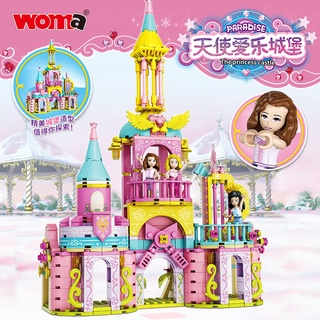 Blocos De Construção De Meninas Brinquedos Castelo Princesa Série Presente Portátil Caixas De Presentes 6-9 Anos Criança