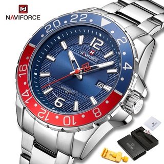 Relógio de quartzo analógico empresarial Naviforce relógio de pulso masculino à prova d'água relógio 2021 (1)