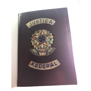 Carteira Porta Funcional Justiça Federal - Oficial