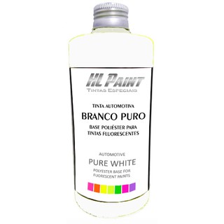 Base Poliéster Branco Puro - Automotivo - Para Tintas Neon - 550ml