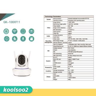 Câmera P2P Smart IP HD 720P / Câmera de Segurança Doméstica sem Fio para Uso Intermo / Monitorar Bebê (9)