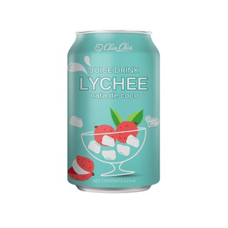 CHIN CHIN LYCHEE JUICE DRINK WITH NATA DE COCO 315ML SUCO DE LICHIA