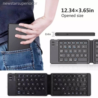 Mini teclado portátil Bluetooth dobrável / teclado sem fio para IOS Android Windows ipad Tablet PC Phone