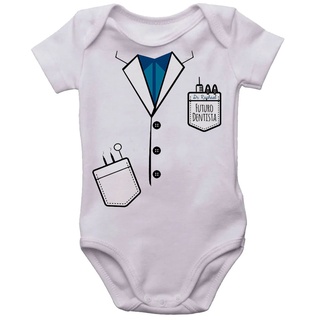 Body infantil futuro dentista bodi bebê bori neném