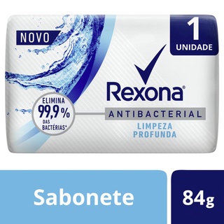 Sabonete em Barra Rexona Limpeza Profunda Antibacterial com 84g