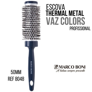 Escova Profissional Thermal Vaz Colors 50mm Marco Boni Corpo Vazado Cerdas Nylon Ref 8048