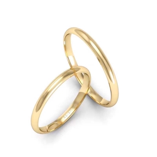 Aliança Anel Casamento Aço Inóx Folheado Reta 3mm Fina dourado e prata#Y3