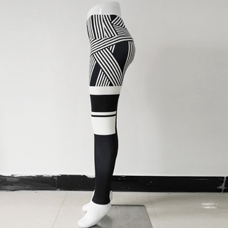 Feminino 3D Print Yoga Skinny Workout Gym Leggings Fitness Sports Calças recortadas (5)