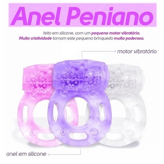 Anel Peniano Vibrador Estimulador de Clitóris Borboleta - Sexy Shop