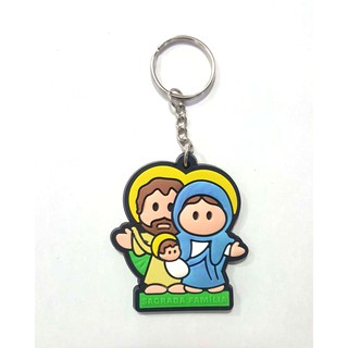 Chaveiro de borracha Sagrada Família religioso valor unitário lembrancinha lembrança nascimento casamento crisma comunhão baby criança infantil