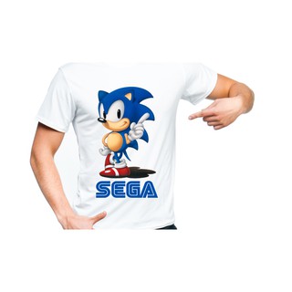 Camisa Camiseta Sonic Sega Desenho Game Jogo Blusa Adulto