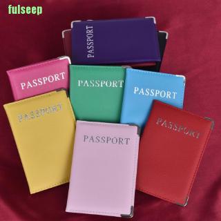 Fs Capa Carteira Porta Passaporte / Documento / Cartão De Couro Pu Casual Para Viagem (9)