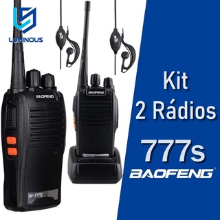 2 Rádio De Comunicação Comunicador Escopo 12 Km Baofeng 16 Canais 777s