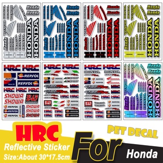 (On Sale) Honda Motorc Reflexivo Motorcross Motocicleta Adesivos Decoração Decalques Para VFR 400 800 CB 600 1000 250 50 CRB (1)