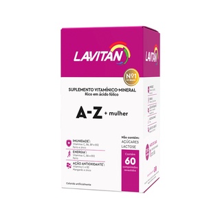 Lavitan A-Z Mulher Com 60 Comprimidos Polivitamínico Super Oferta