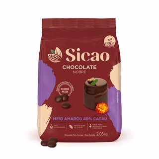 Chocolate Meio Amargo Gotas 2,05kg Sicao Gold