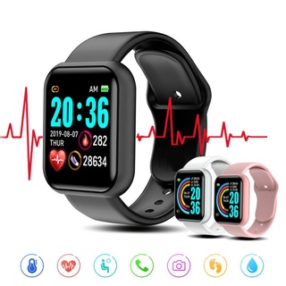 Y68 Relógio Smart Esportivo USB À Prova D'água Com Monitor De Frequência Cardíaca
