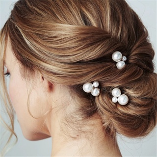 [20 Pcs / Pack Korean INS Style Pearl Crystal Flowers Hair Sticks ] (5)
