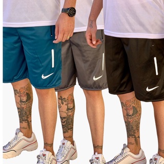 Bermuda Short Nike Masculino Dry-fit Básica Lisa Refletivo Jogger Casual Swag Corta-Vento Escola Promoção!!!