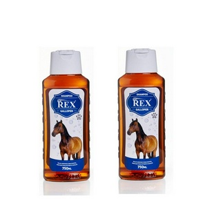 Kit 2 Shampoo Pra Cavalo Rex Galloper 750ml Potros E Cavalos