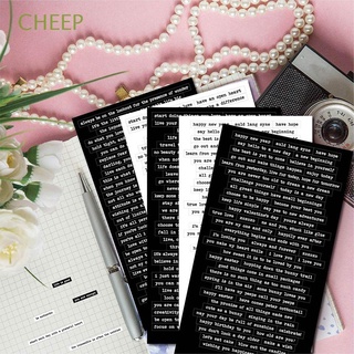 CHEEP 406PCS Stationery Gift Decoration Diary Album Happy Plan Collection Decorative Stickers Small Talk Text Stickers