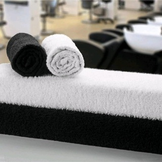 Kit 10 toalhas brancas rosto salao de beleza viena 100% algodao premium macia leve toalha felpuda karisma (1)