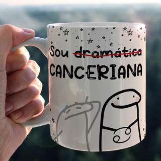 Caneca Personalizada de Signo Câncer Flork Meme Porcelana Canceriana- Promoção (2)