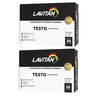 Kit com 2 - Lavitan Testo Performance Cimed com 30 Comprimidos @