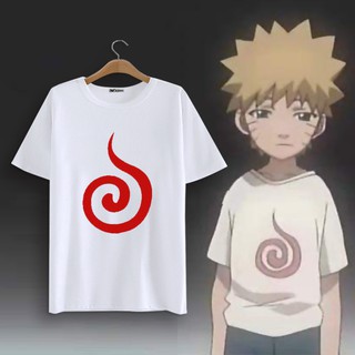 Camiseta De Manga Curta Estampa Naruto Moda Verão