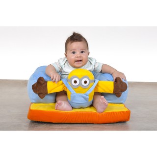 Assento De Bebê - Sofazinho Cadeirinha Multiuso Minions Azul