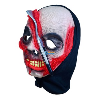 Mascara Capuz Machadinha Zumbi Terror Carnaval Halloween Festa Fantasia (2)