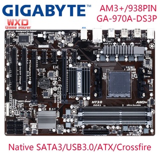 Placa Mãe De Mesa GIGABYTE GA-970A-DS3P AM3 + DDR3 32G Para FX/Phenom II/Athlon ATX mainboard PC Usada