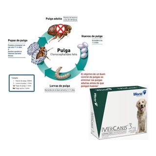 Kit c/ 3 Ivercanis 3mg C/4 Comprimidos Remedio Vermífugo, Anti-Parasitário Ecto e Endo Parasitas Anti Sarnas para Cães Cx C/4cp (2)