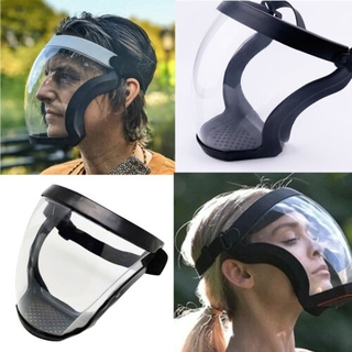Máscara De Esportes Rosto Transparente Escudo Ciclismo Capacete Sports Correndo Capa Protetora Clara Máscara Facial