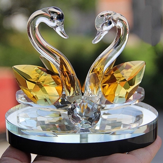Cisne Enfeite De Cristal De Cisne Para Decoração De Sala De Estar / Ornamento De Mesa