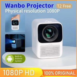 Global Versão Wanbo T2 Projetor 1080 P Mini Projetor Led Portátil 1920x1080 P Vertical Keystone Correção Para Home Office
