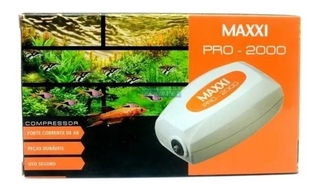 Compressor De Ar Maxxi Pro-2000 2,5w P/ Aquario Ate 60l 110v (1)