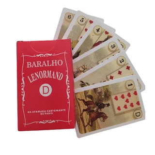 Baralho Cigano Lenormand 36 Cartas Manual Taro Tarot