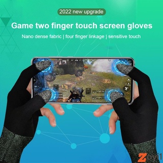Controlador de jogo de capa de mão para PUBG, à prova de suor, não-scratch, sensível ao toque, tela de dedo, polegar 2 peças zoyi1