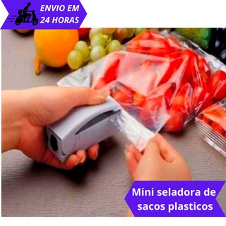 Mini Seladora Para Sacos Plásticos Portátil Prático Pilha