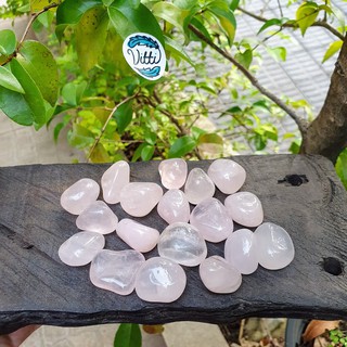 5un Quartzo Rosa Pequena Pedra Natural Rolada (2)