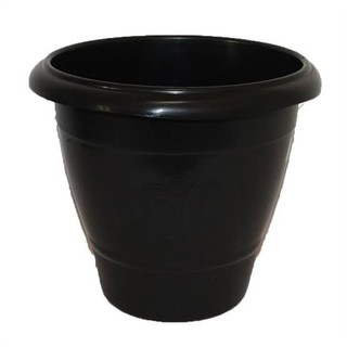 Vaso pequeno de plástico preto vaso para planta (2)