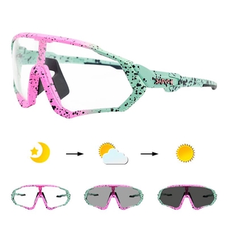 Óculos fotocromáticos para bicicleta Óculos de sol esportivos para homens e mulheres antirreflexo Óculos leves para caminhada
