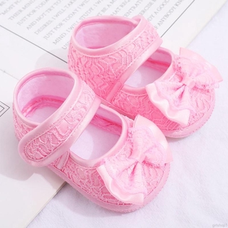 Sapatos De Princesa / Bebê Menina Com Laço De Tecido Renda (5)