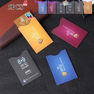5pçs Suporte De Cartão Rfid Proteção Anti-Roubo Segurança Para Cartões De Crédito