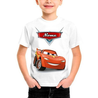 Camiseta Infantil Carros Relâmpago Mcqueen Personalizada #68